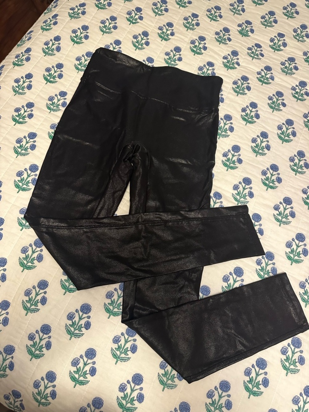 Black Faux Leather Leggings
